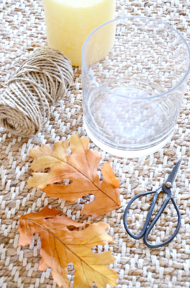 MATERIALS NEEDED TO MAKE A LEAF CANDLEHOLDER