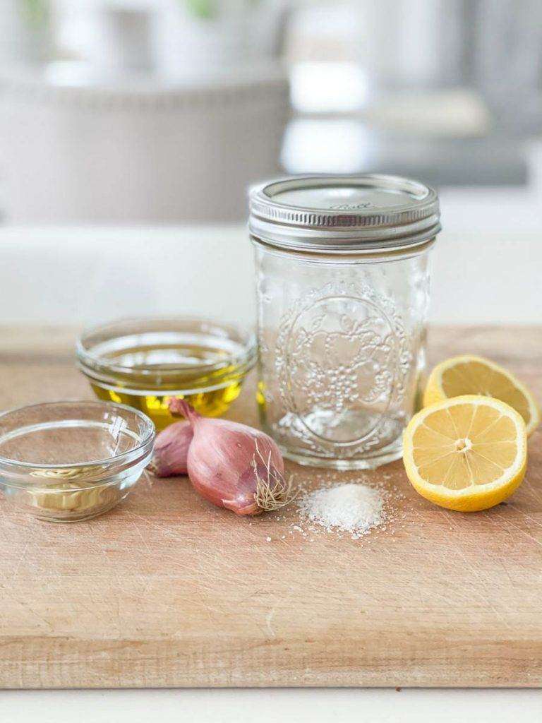 INGREDIENTS TO MAKE ARUGULA LEMON DRESSING