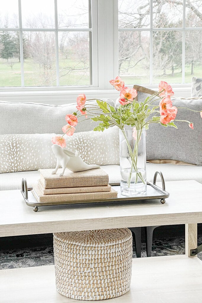 EASY SPRING VIGNETTES- ONE USING CORAL POPPIES