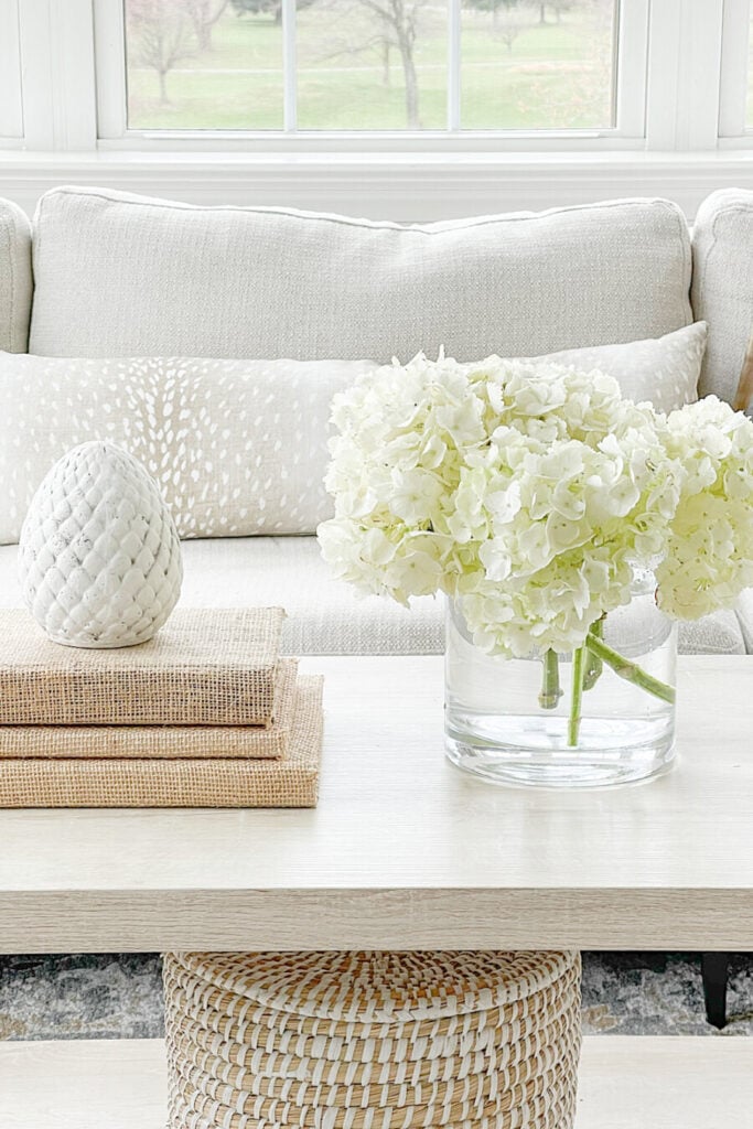 EASY SPRING VIGNETTES- ONE USING HYDRANGEAS