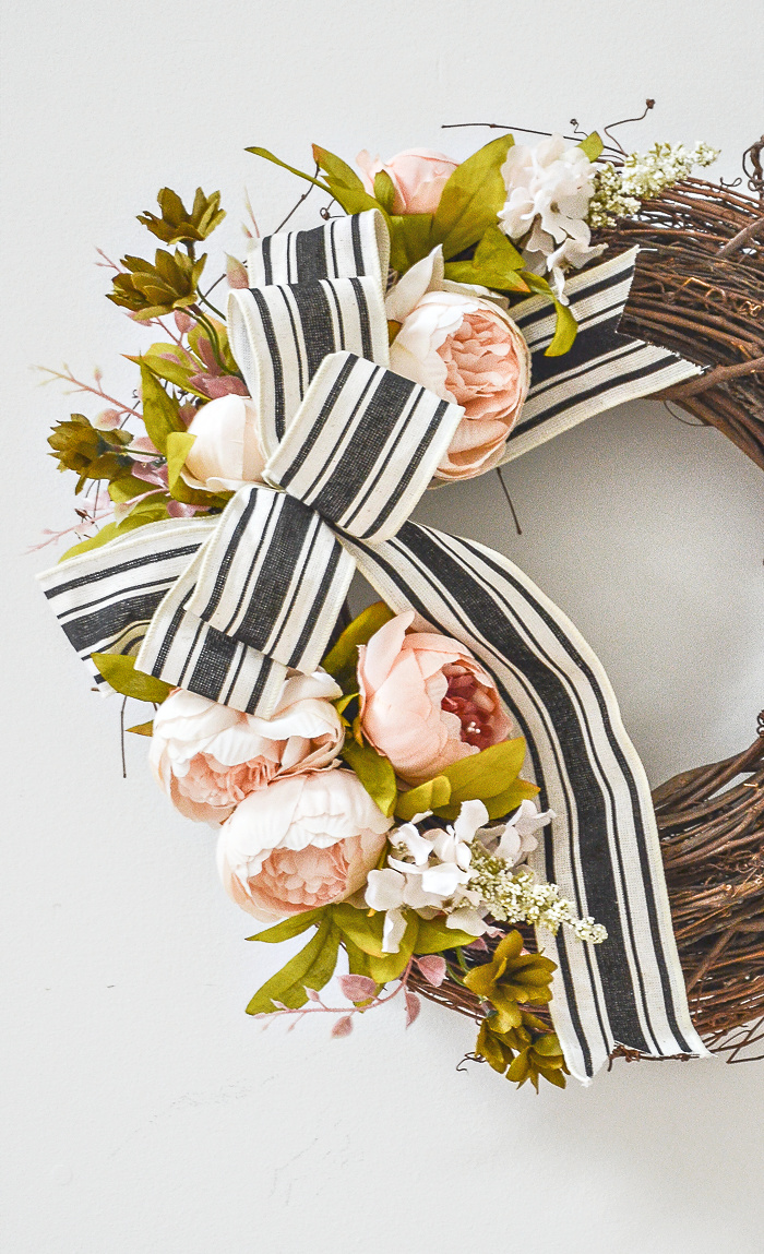 Easy Peony Wreath Diy