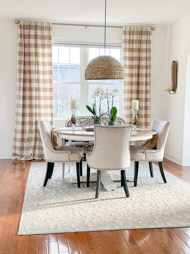 WINTER CHANGES-long shot of dining room in the winter