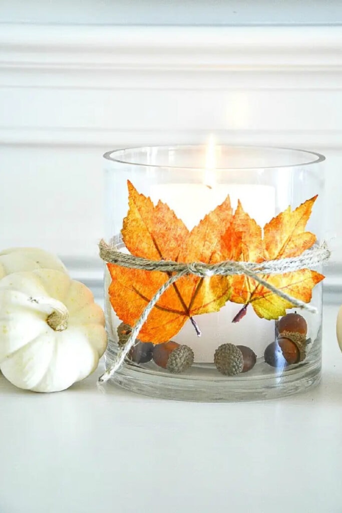 FALL CANDLE HOLDER