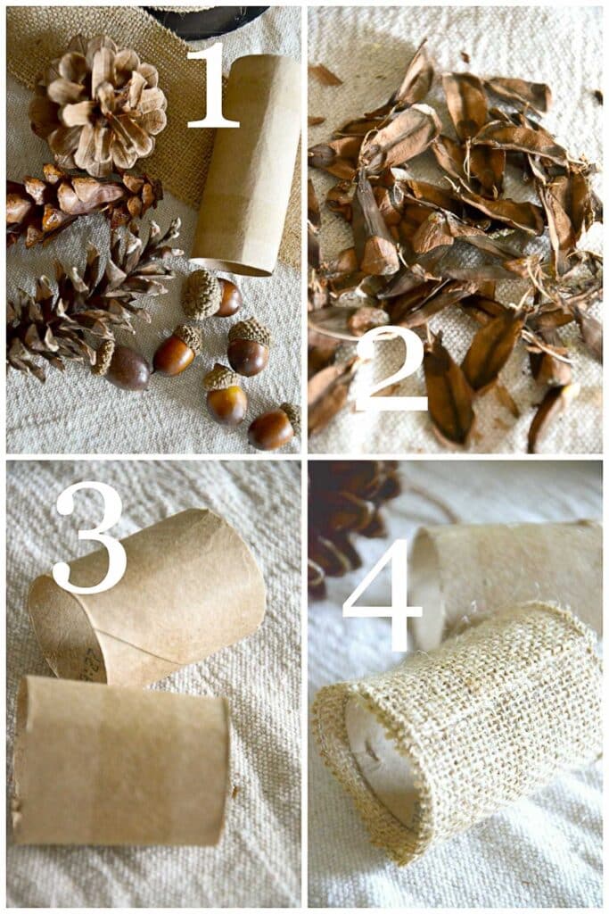 ACORN + PINECONE NAPKIN RING-instructions 1-4