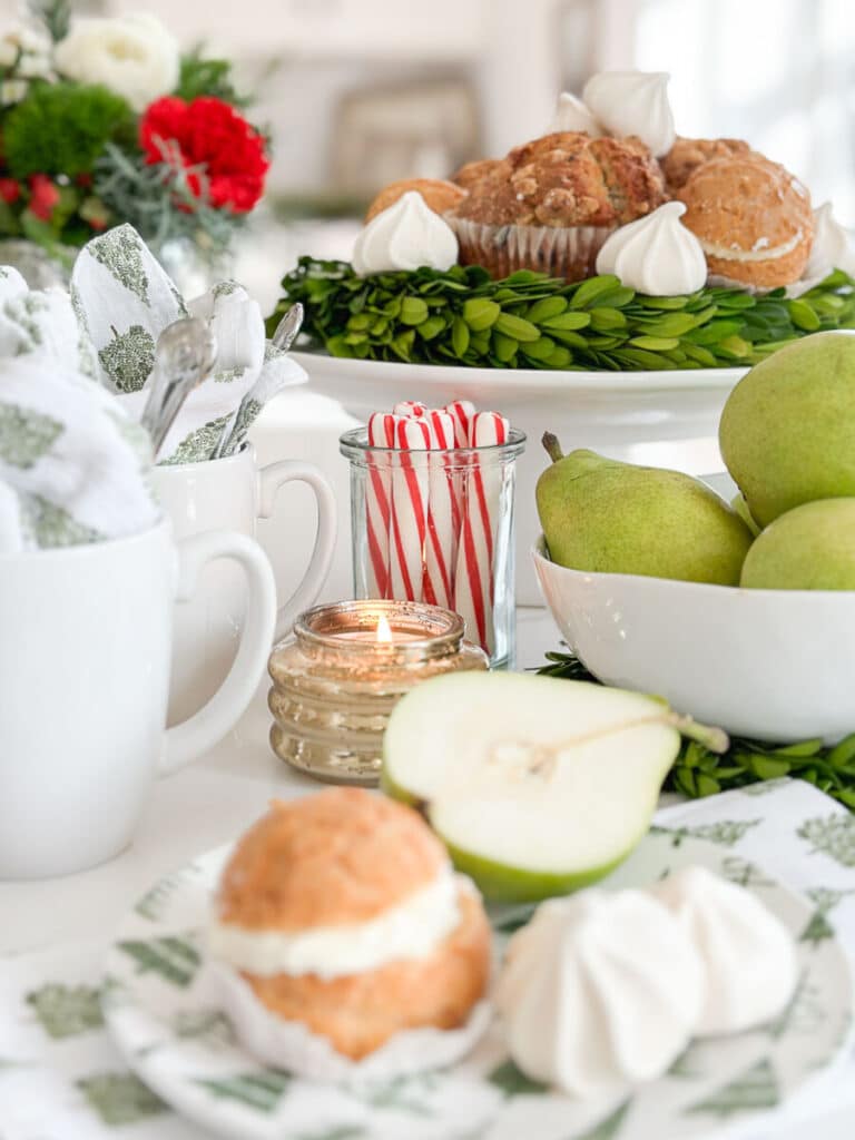 CHRISTMAS COFFEE BAR-boxwood wreaths