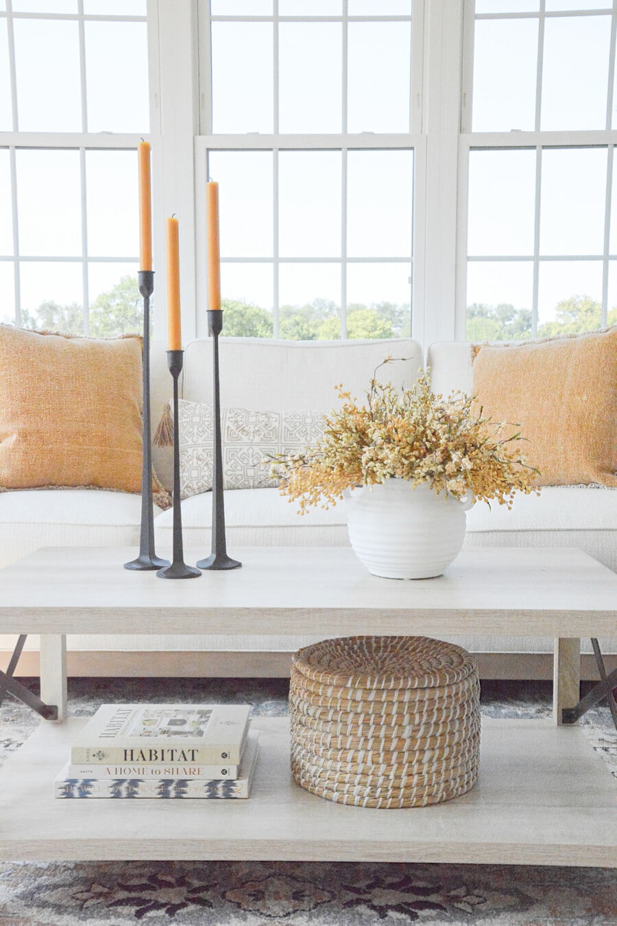 Fall Coffee Table Decor Ideas Using 8 Items