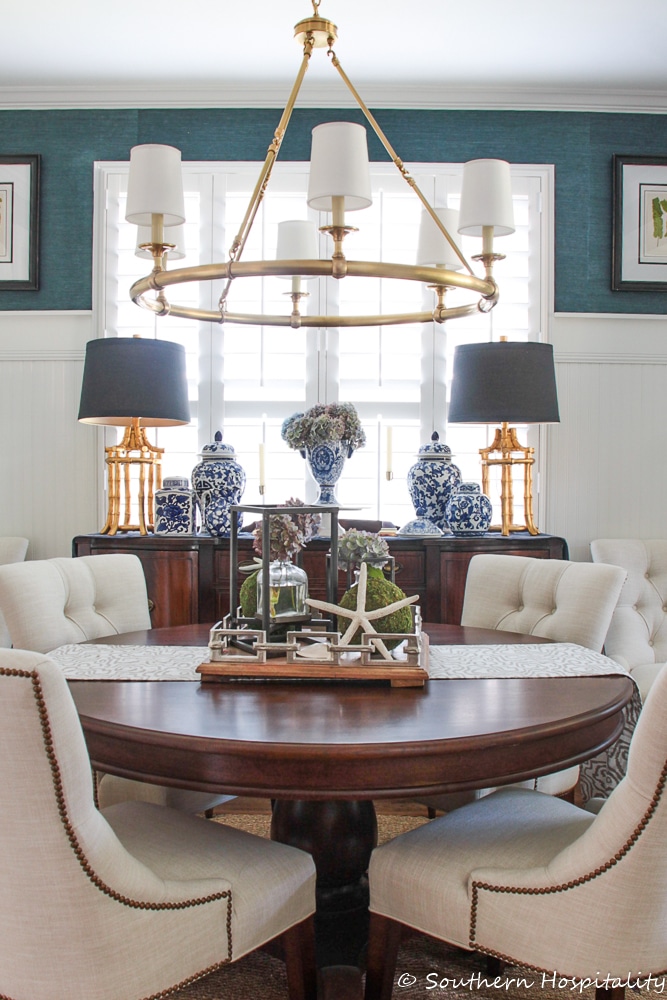 a traditional dining room