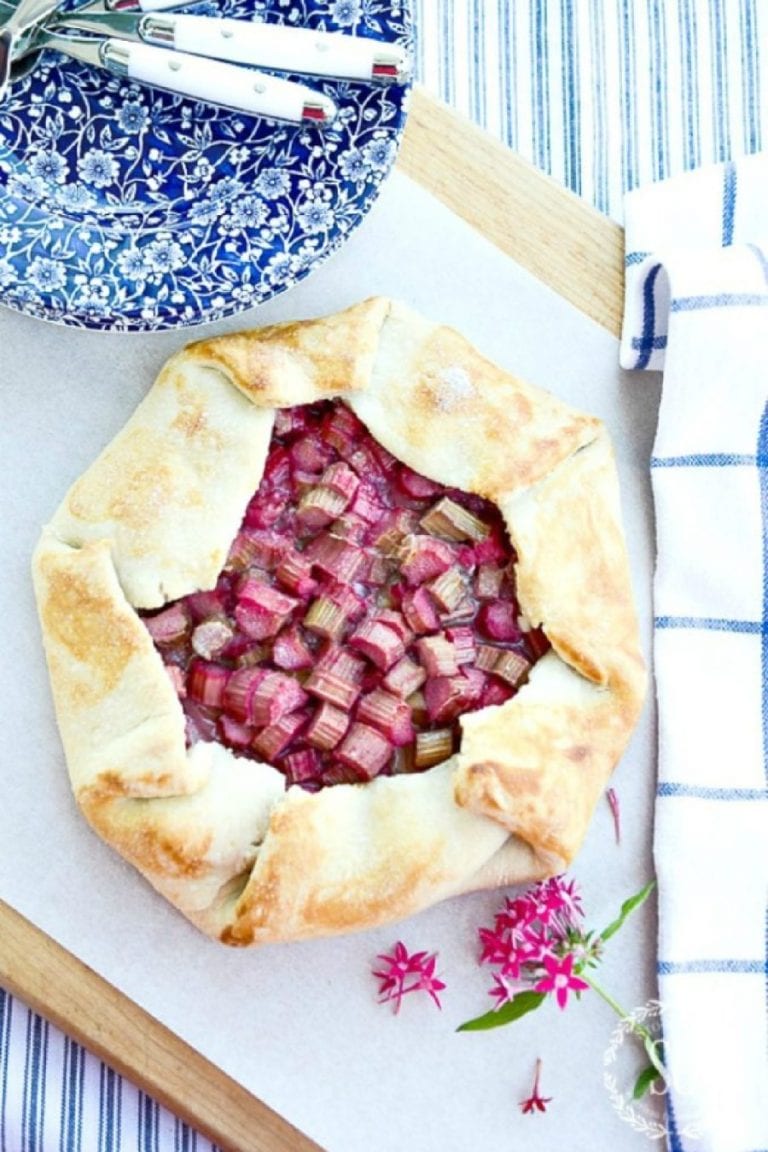 Scrumptious Summer Rhubarb Galette