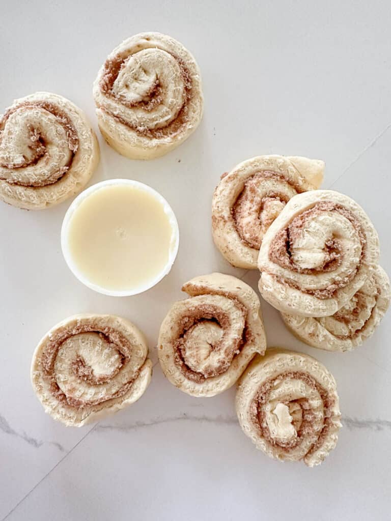 unbaked cinnamon rolls