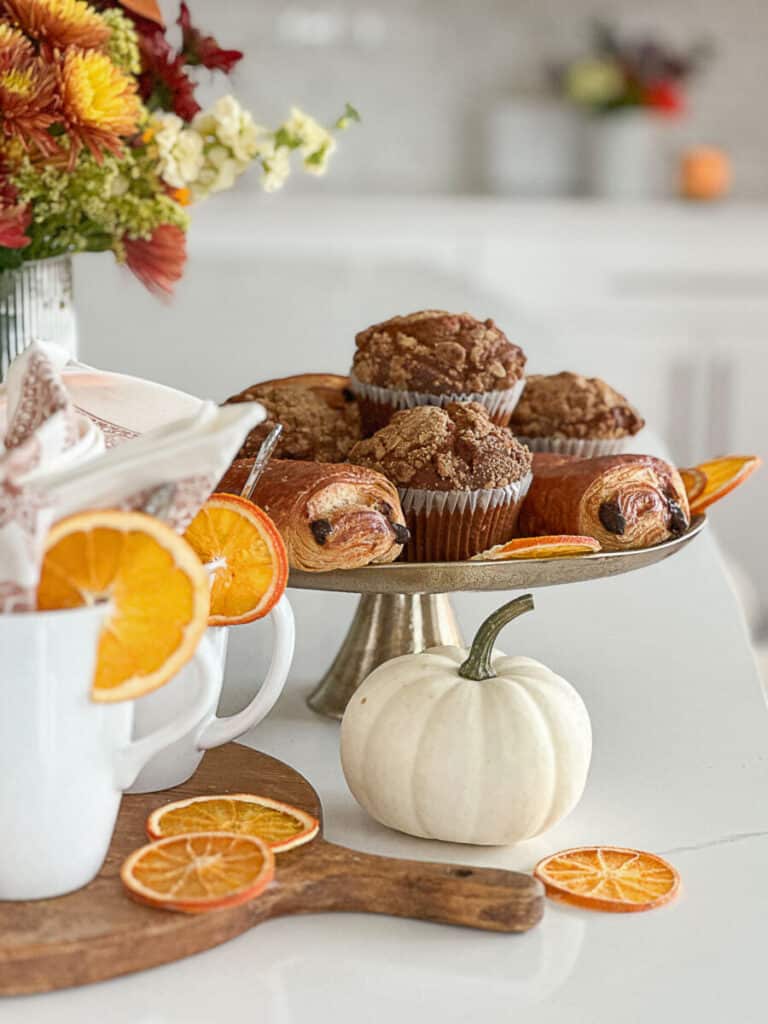 THANKSGIVING COFFEE BAR- white pumpkins