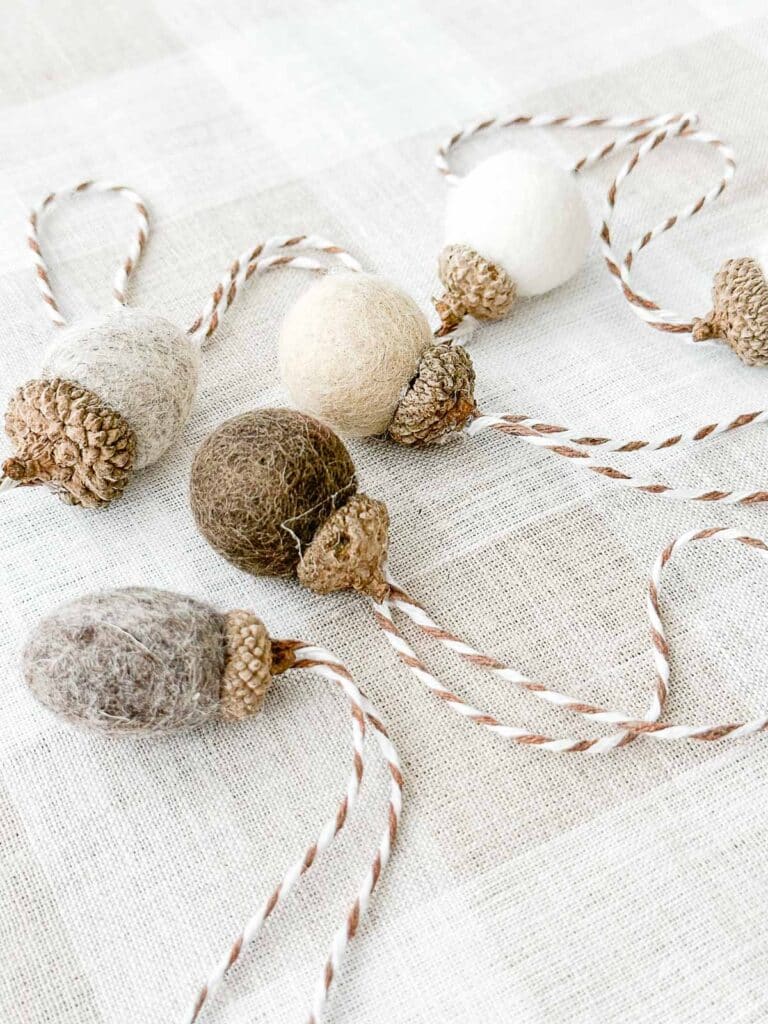 ACORN ON TWINE HANGERS