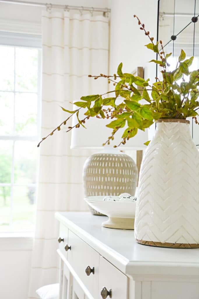 green plant in a white container